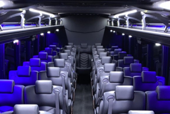 Roanoke Charter Bus Interior