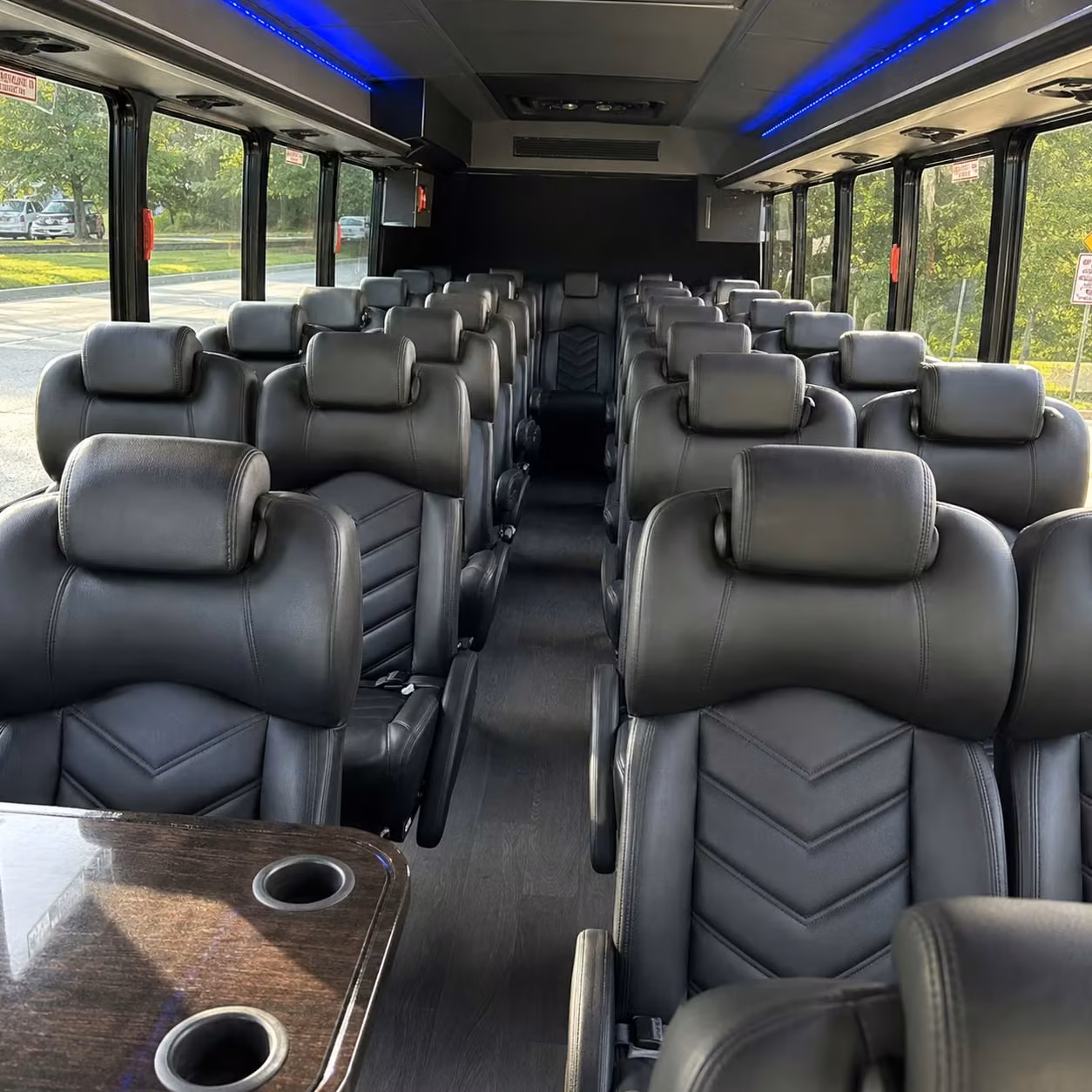 25 passenger minibus inside